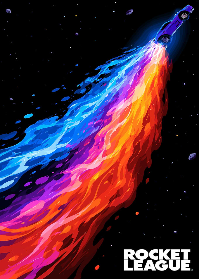 Rocket League Car in Space