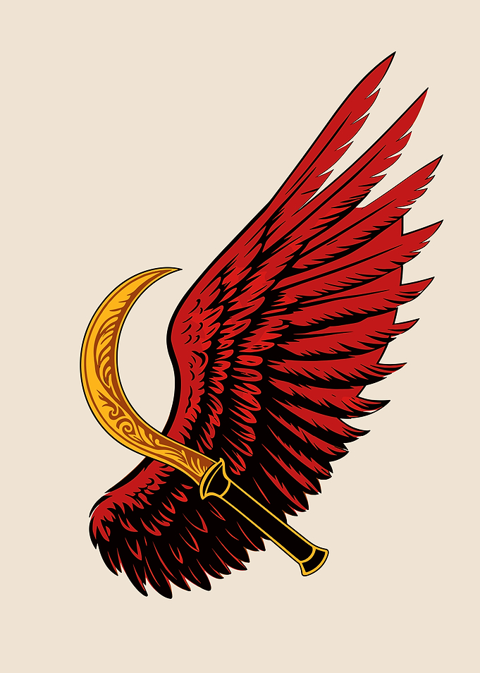 Red Rising Winged Scythe