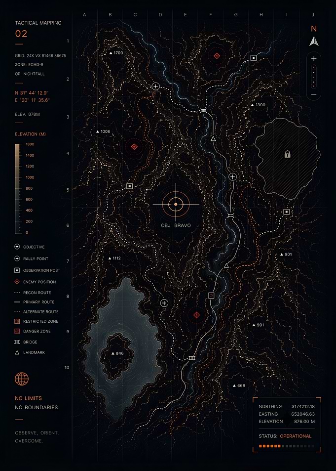Tactical Map of Objective Bravo