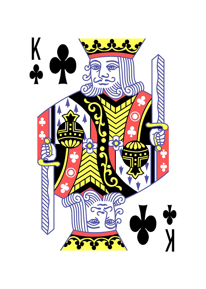 King of Clubs Playing Card