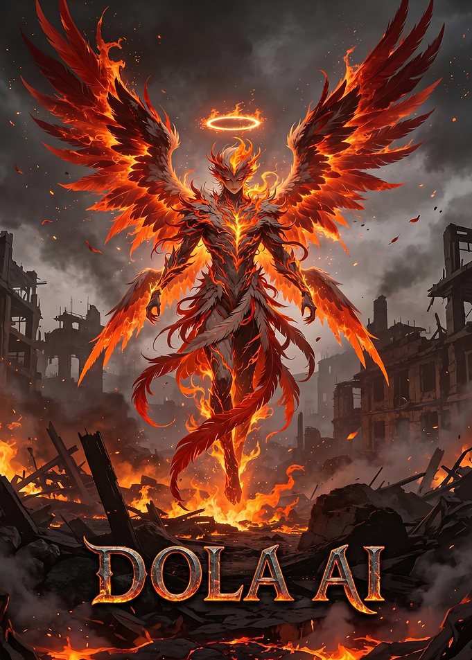 Fiery Angel in Ruins