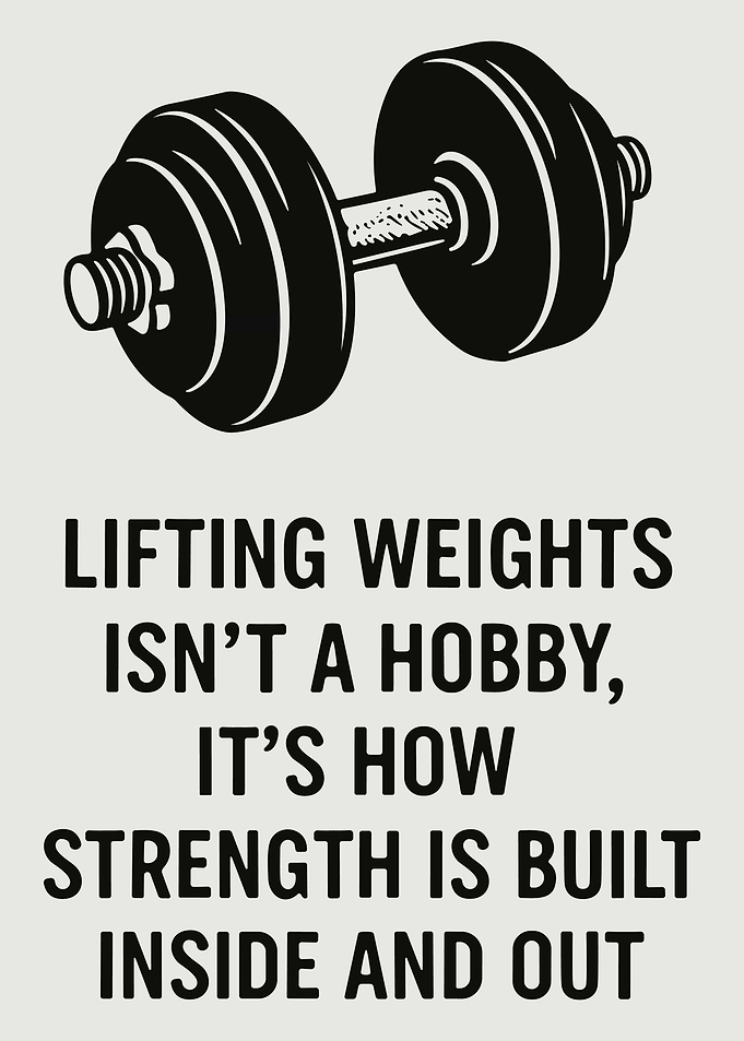 Dumbbell Strength Quote