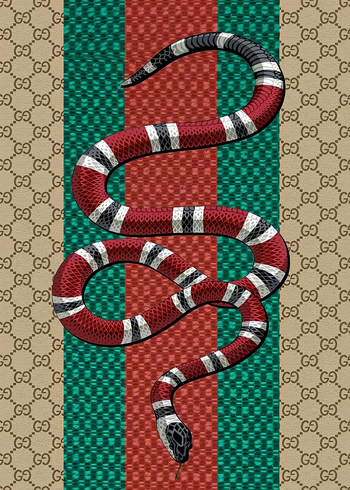 Gucci Snake with Stripes