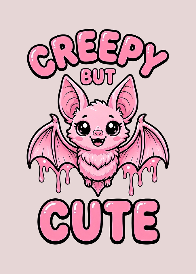 Creepy But Cute Pink Bat