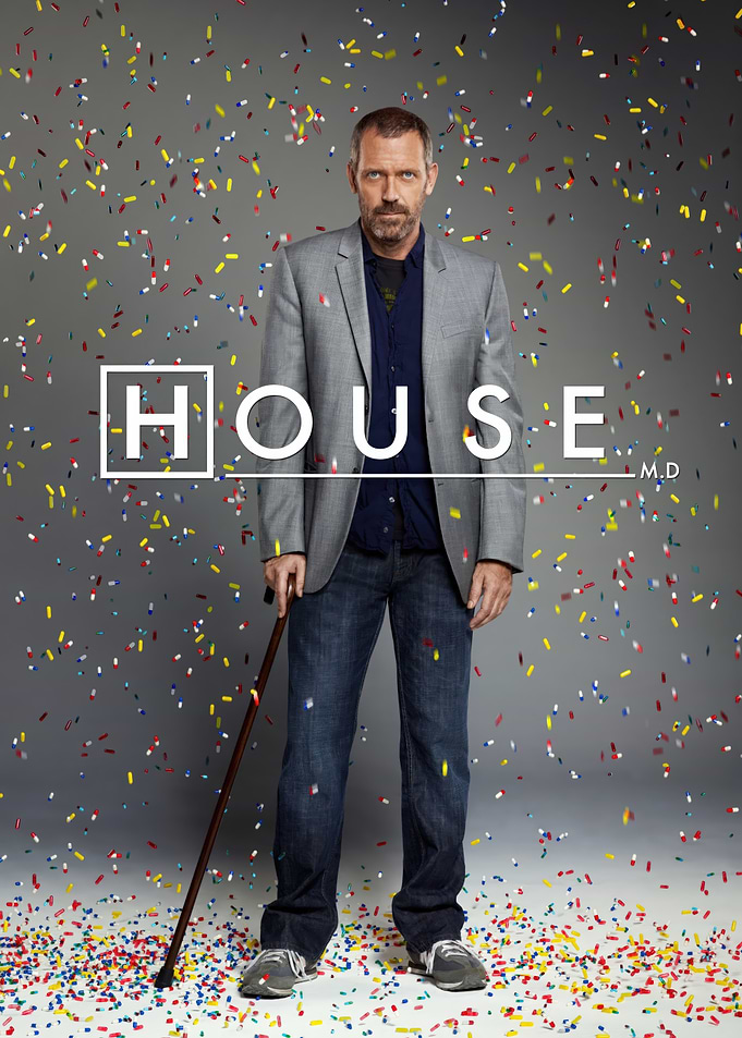 House M.D. Poster with Confetti