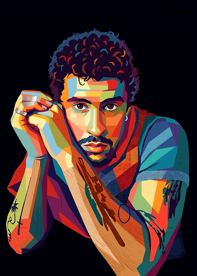 Colorful Portrait of a Man