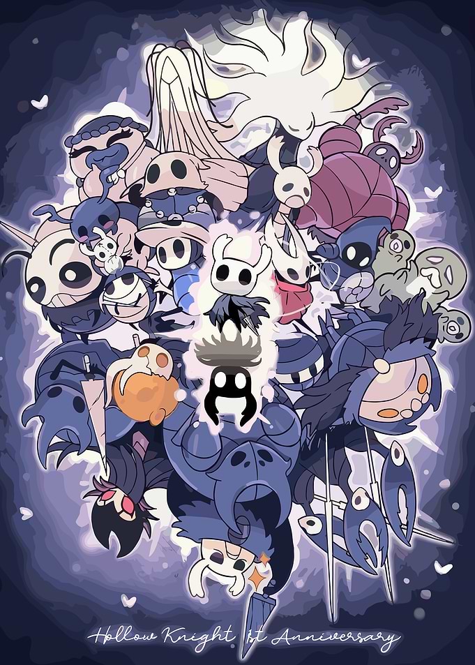 Hollow Knight Anniversary Art