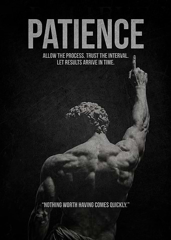 Patience Motivational Poster