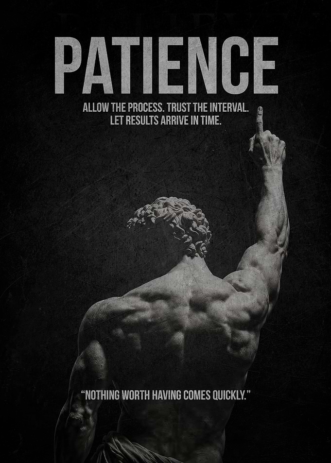 Patience Motivational Poster