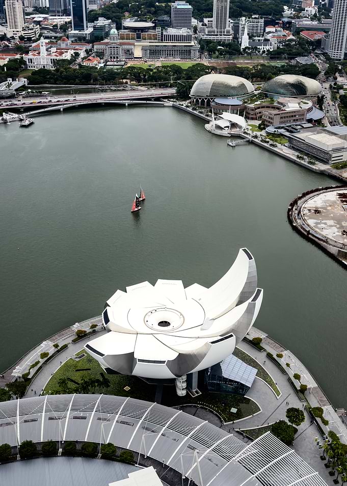 Singapore cityscape with ArtScience Museum