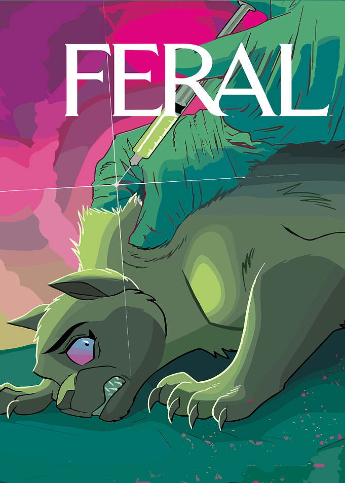 Feral Comic Cover with Syringe