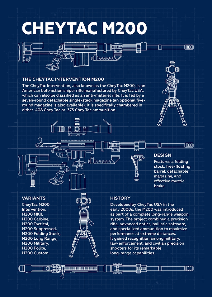 CheyTac M200 Blueprint