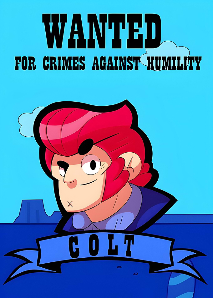 Colt Wanted Poster brawl stars