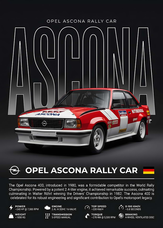 Opel Ascona 400 Rally Car