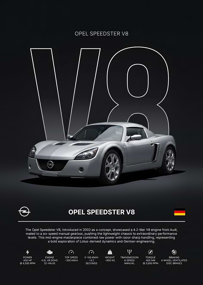 Opel Speedster V8 Concept Car