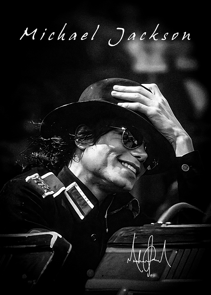 Michael Jackson in Hat and Sunglasses