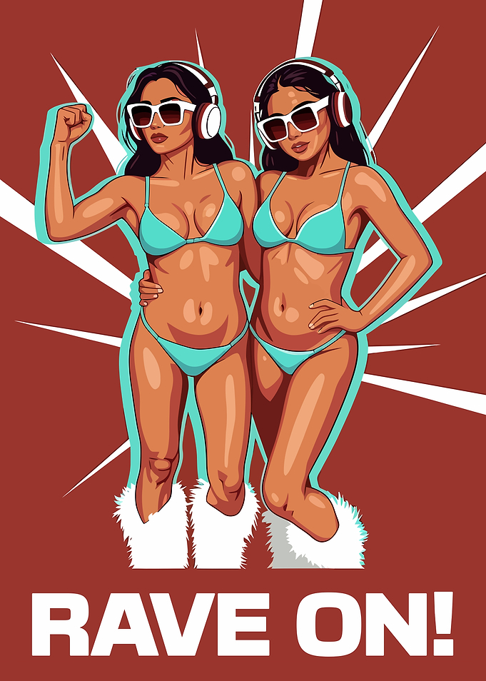 Rave On Two Women Bikini