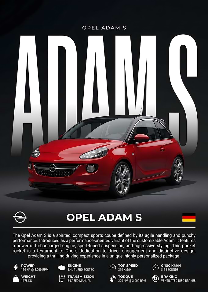 Opel Adam S Sports Car