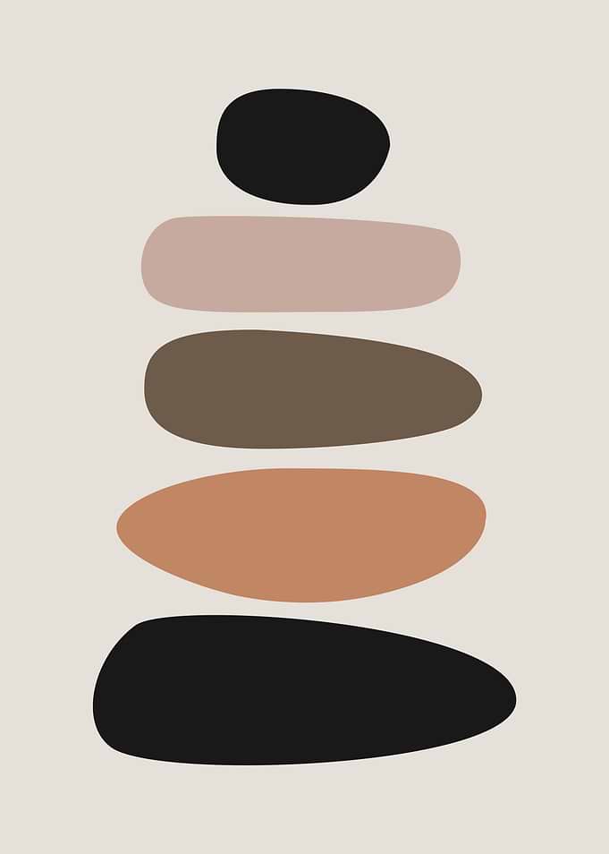 Stacked Abstract Shapes