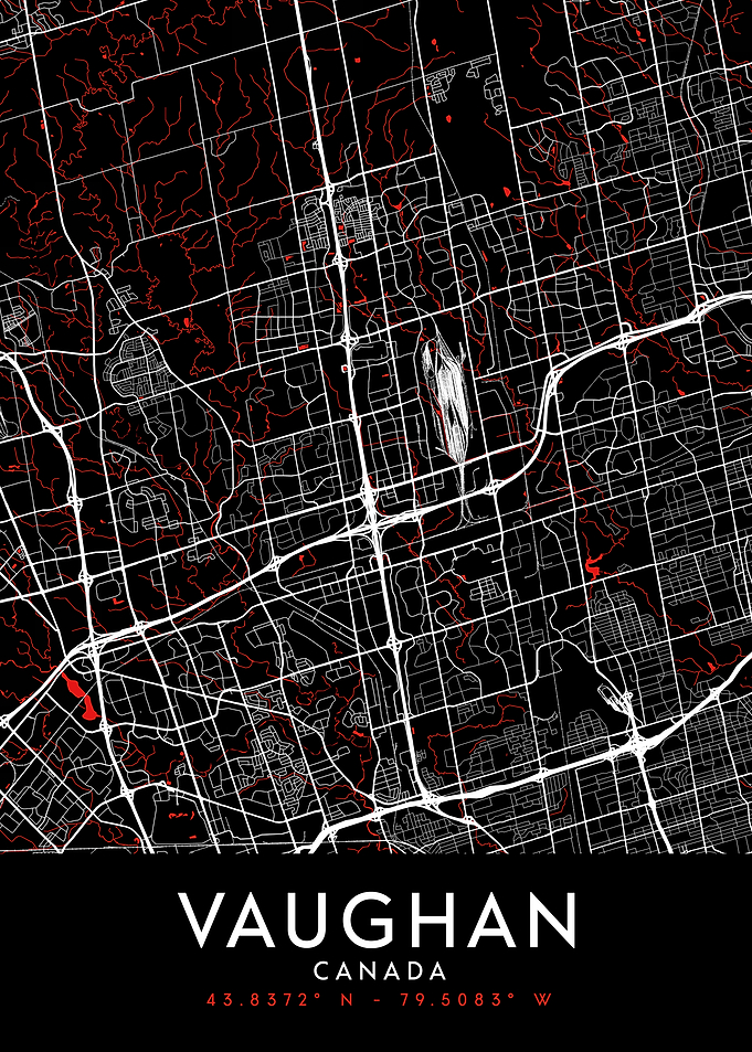 Vaughan Dark Map