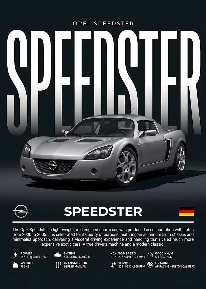 Opel Speedster Sports Car