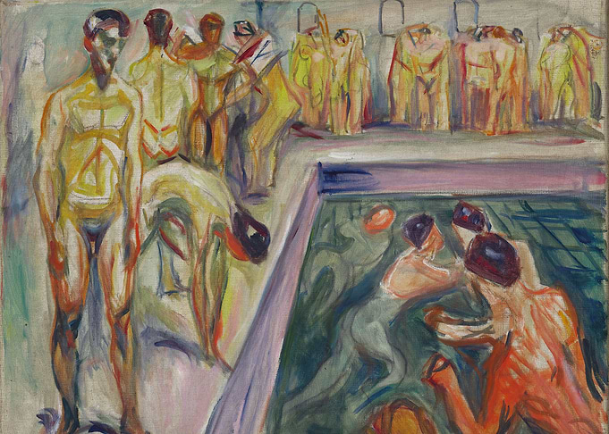 Men in a Swimming Pool