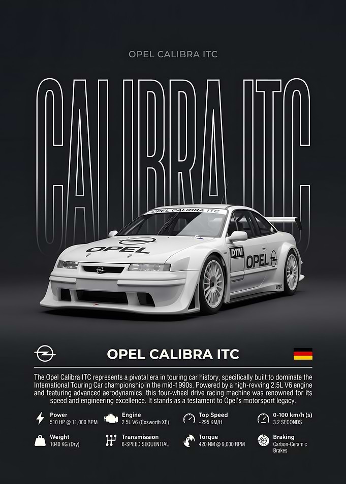 Opel Calibra ITC Racing Car