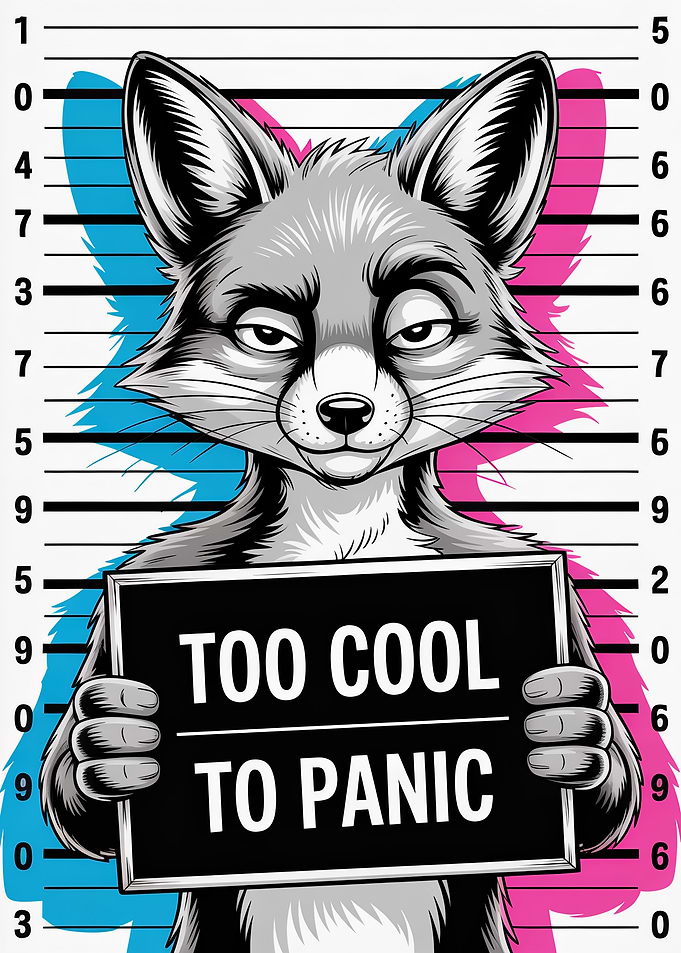 Fox Art Too Cool to Panic