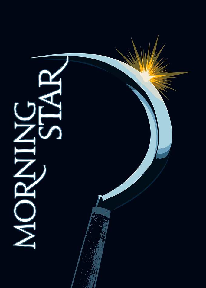 Red Rising Morning Star Sickle with Starburst