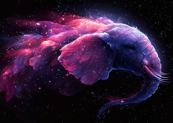 Cosmic Elephant Nebula