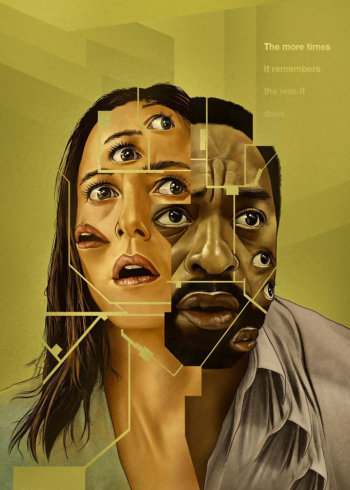 Surreal Portrait of Two Faces Merged
