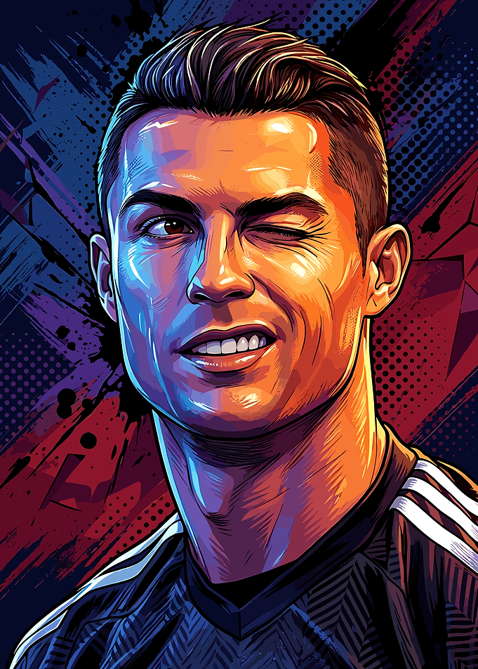 Cristiano Ronaldo Winking Portrait