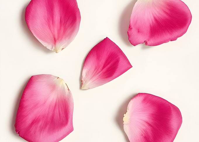 Pink Rose Petals Scattered