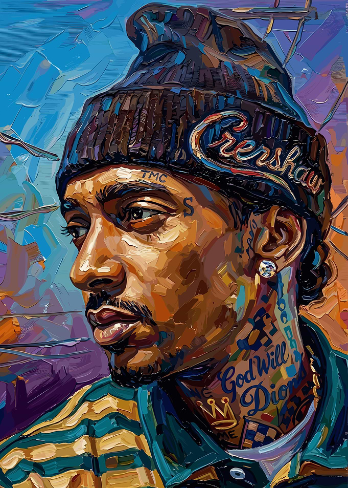 Nipsey Hussle 'Crenshaw' Portrait