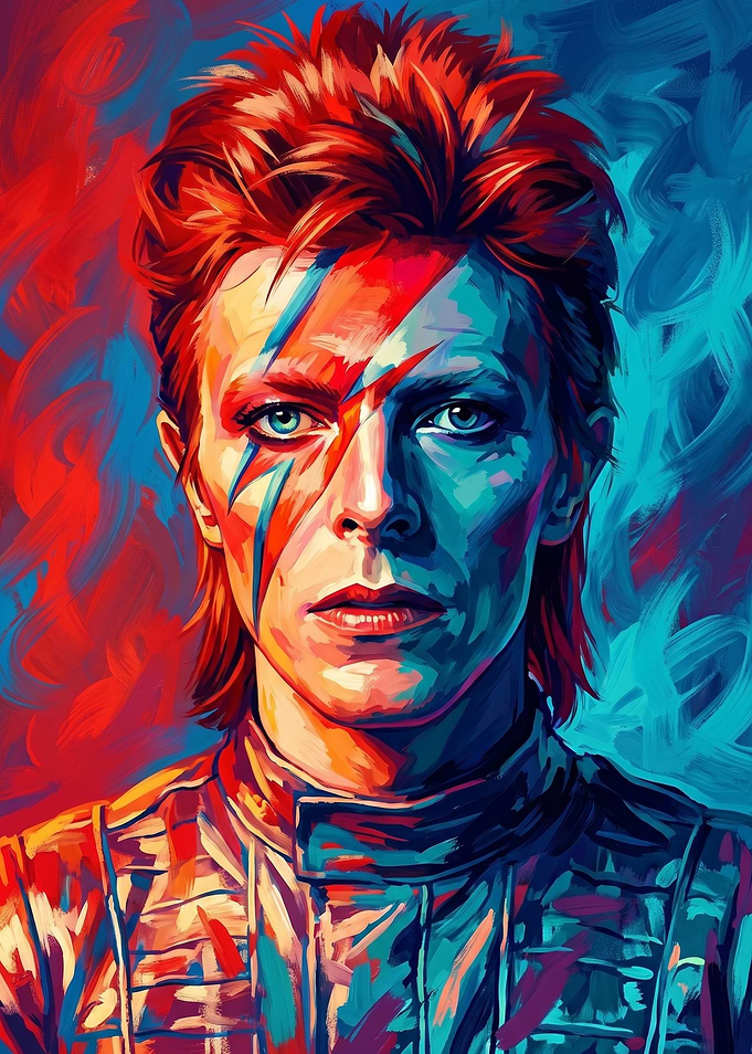 David Bowie Ziggy Stardust Portrait