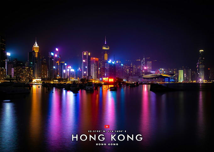 Hong Kong Skyline at Night