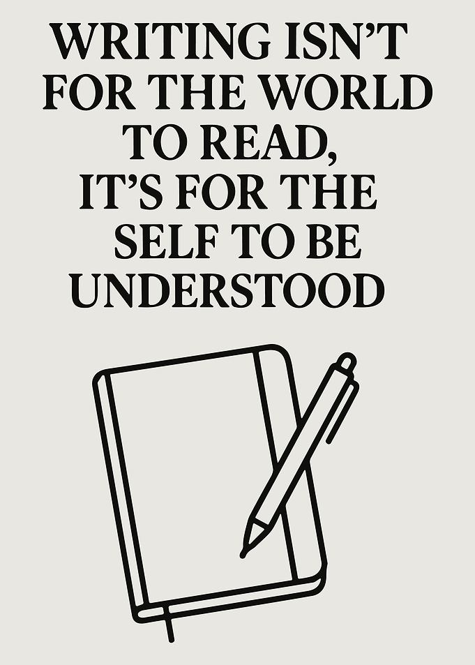 Minimalist Writing Quote Poster Typographic Wall Art Notebook Inspiration Decor
