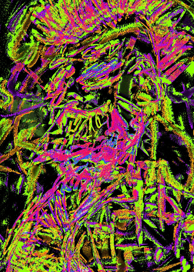 Abstract Neon PUNK