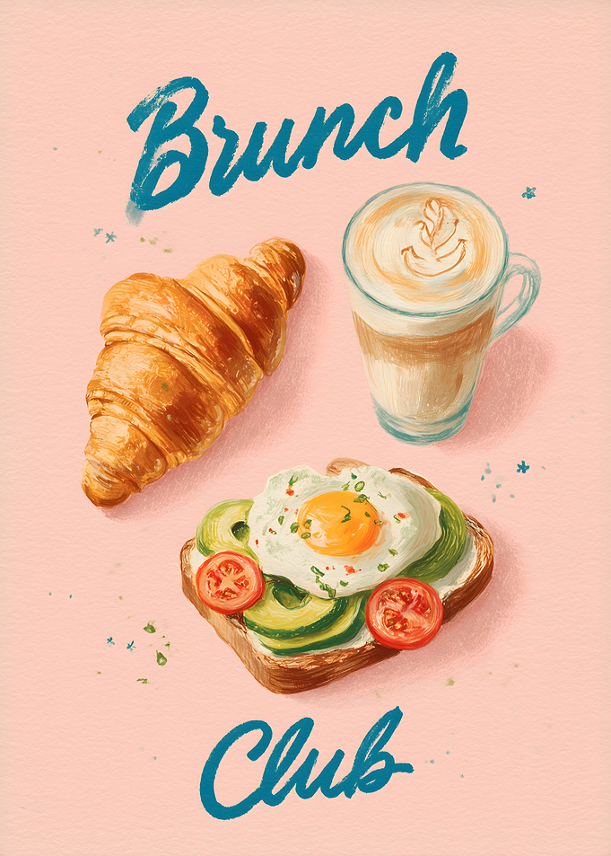 Brunch Club Illustration