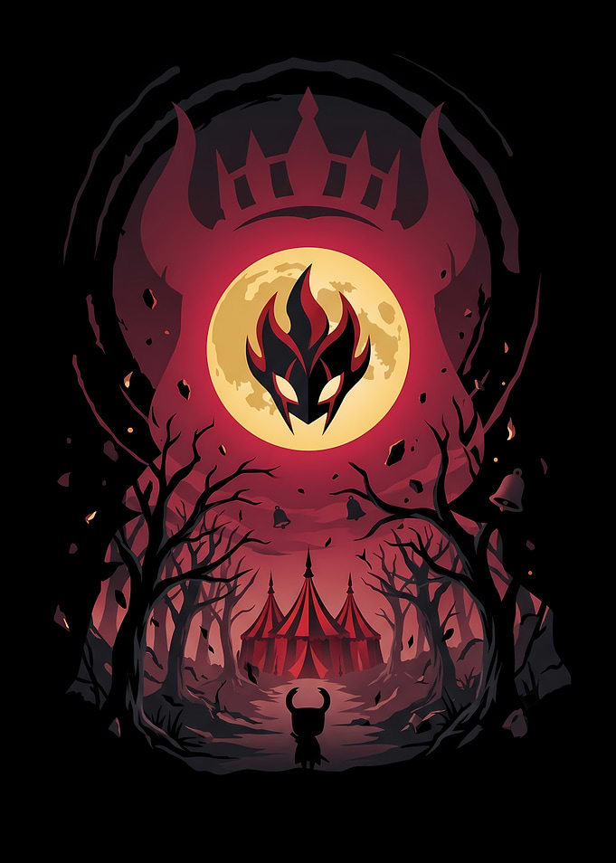 Horror Circus Forest Scene