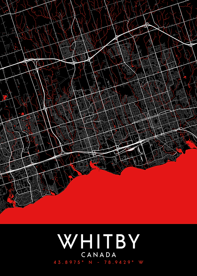 Whitby Dark Map