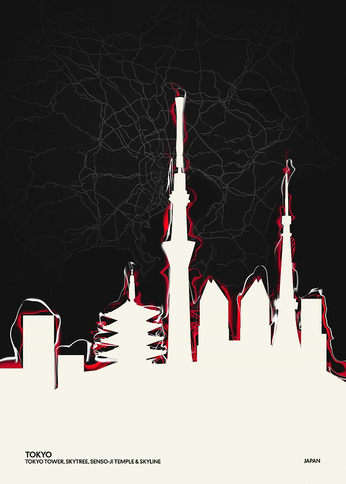 Tokyo Skyline Poster
