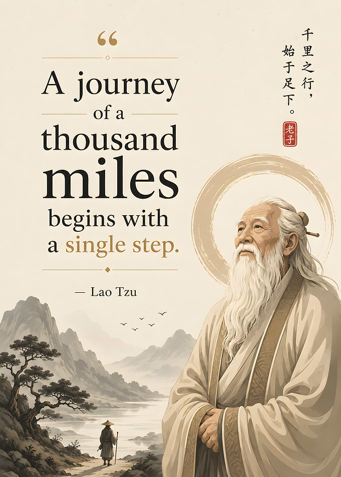 Lao Tzu quote about journey