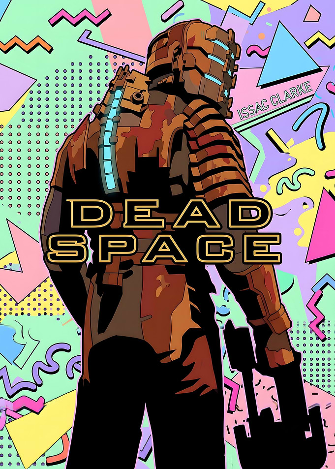 Dead Space Issac Clarke Retro Poster