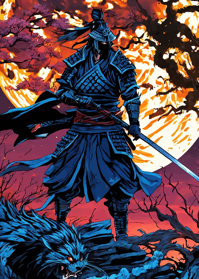 Samurai Warrior and Beast