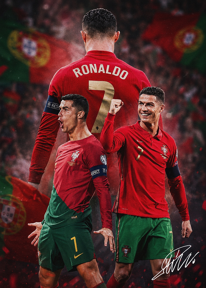 Cristiano Ronaldo in Portugal Jersey