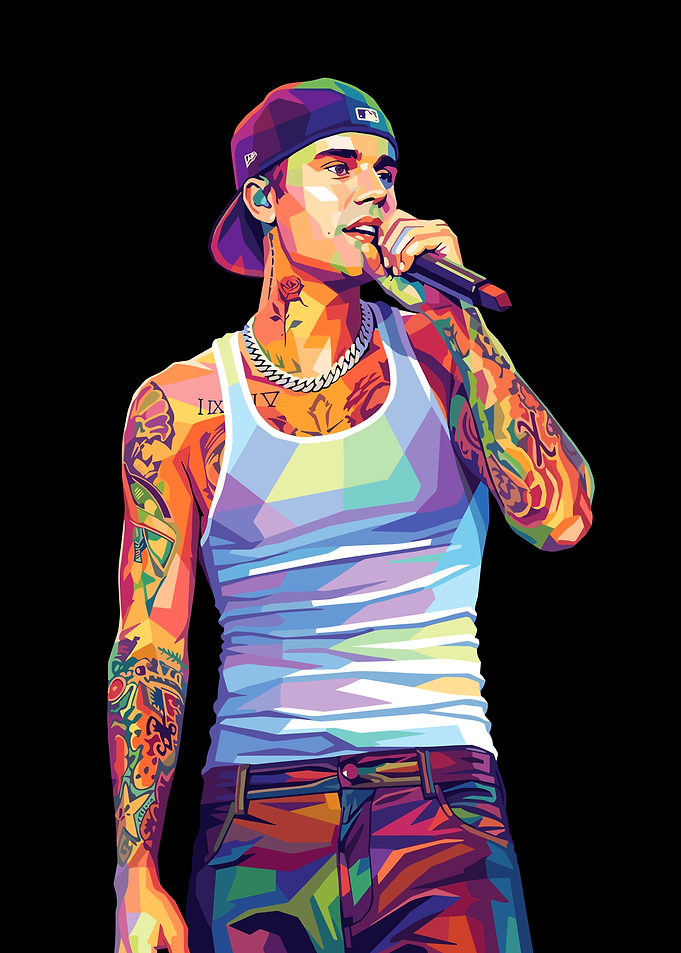 Justin Bieber Pop Art Portrait