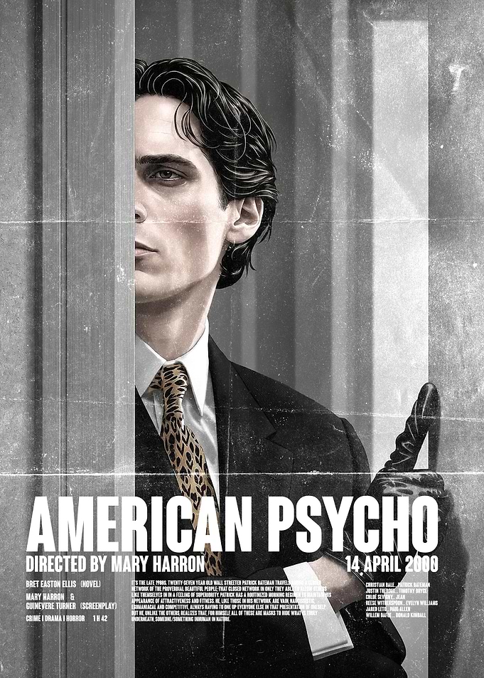American Psycho Vintage Movie Poster