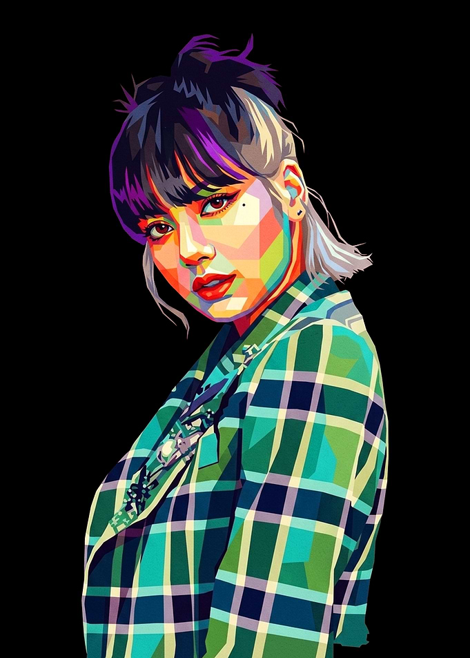 Pop Art Portrait of Lisa