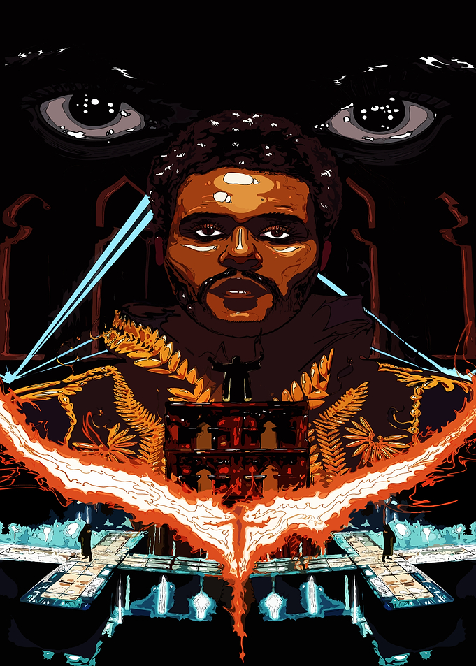 The Weeknd Fiery Phoenix Art
